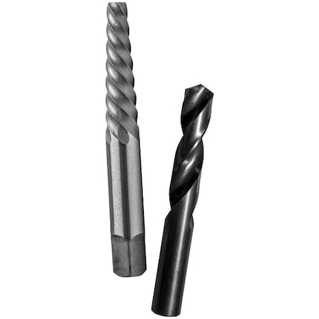 Century Drill & Tool Century Drill & Tool No 6 Spiral Flute Screw Extractor & Drill Bit Combo 73506